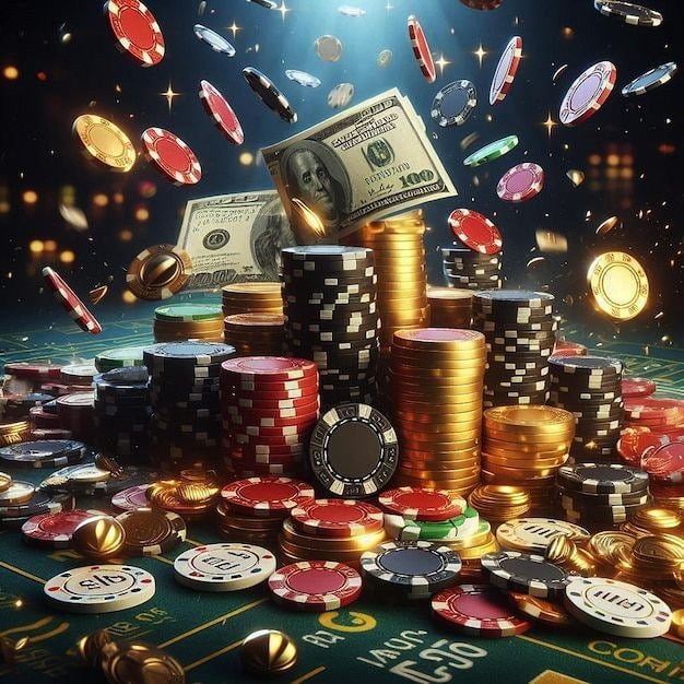 Ilustrasi bermain game sportsbook dan kasino online dengan perangkat mobile